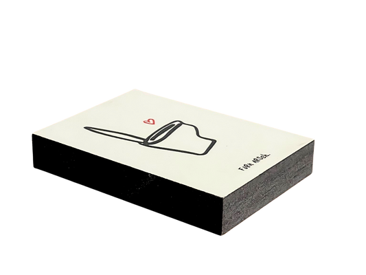 Von ganzem Herzen Holzbild "Für'n Arsch"