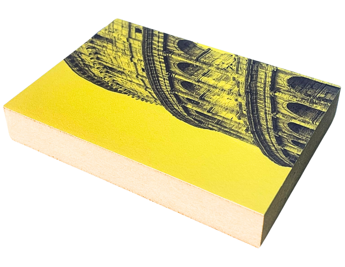 Liegende Ansicht Sights Holzbild – Wahrzeichen-Motiv im Format 8,5 x 12 cm