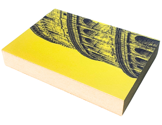 Liegende Ansicht Sights Holzbild – Wahrzeichen-Motiv im Format 8,5 x 12 cm