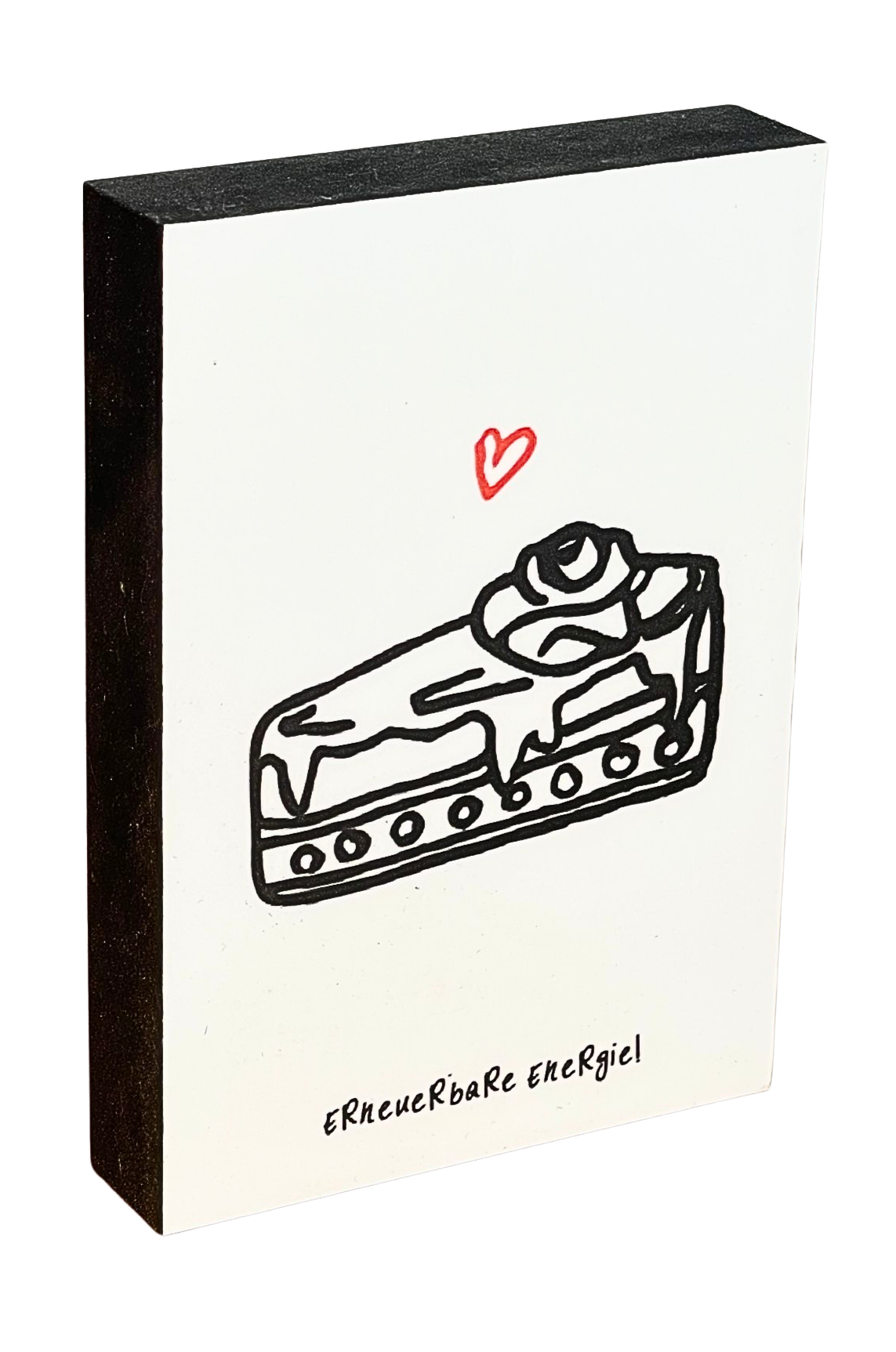 Von ganzem Herzen Holzbild "Erneuerbare Energie"