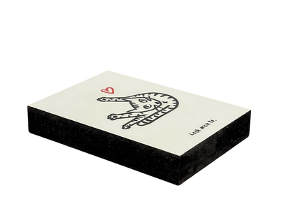 Von ganzem Herzen Holzbild "Leck mein Po"