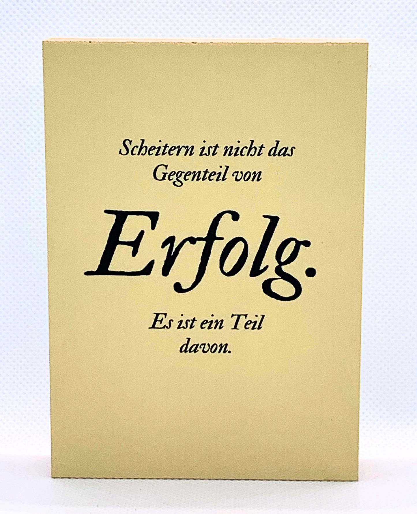 Scheitern ist nicht... - Dekoratives Holzbild