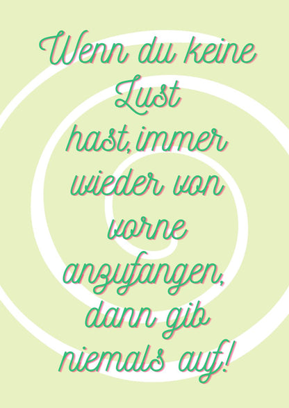 Wenn du keine Lust hast,... - Dekoratives Holzbild